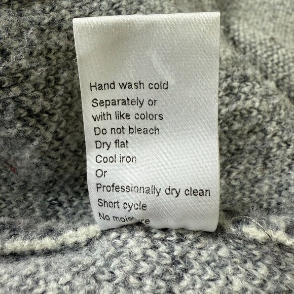 Cocogio Wool Blend Knit Button-Up Blazer Jacket Womens Large Gray Made in Italy - Picture 9 of 10